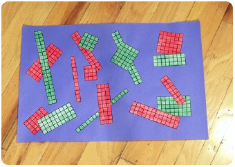 Multiplication math art project