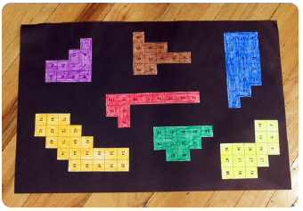 The 100 Number Chart math art project