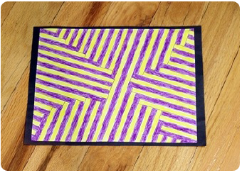 Perpendicular & Parallel Lines math art project