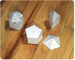 Prisms and Pyramids math art project