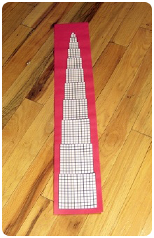 Square Numbers math art project