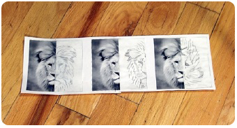 Reflections, Translations, & Rotations math art project