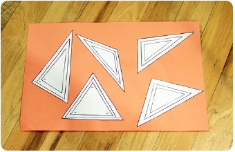 Similar Triangles math art project